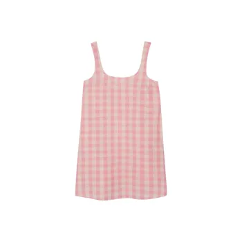 AMERICAN VINTAGE A.M SS24 ROBE FEMME NAROZ Slip Dresses Women's Vichy Candy Color