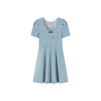 CHUU Short Sleeved Dresses Women's Light Denim Blue