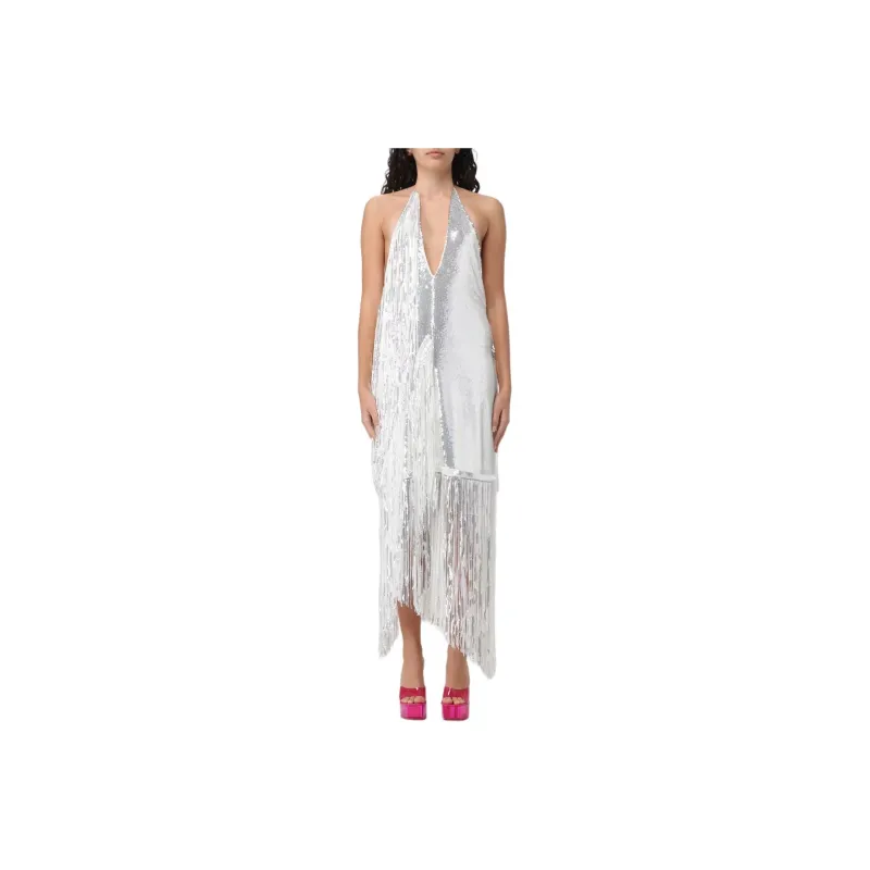 Rotate Sleeveless Dress Women's White-0