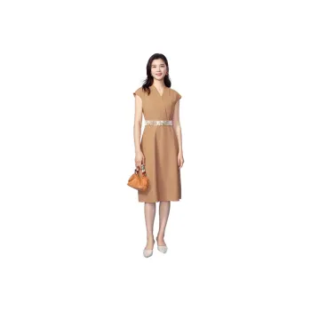 BBLLUUEE Short Sleeved Dress Women's Rimu Orange