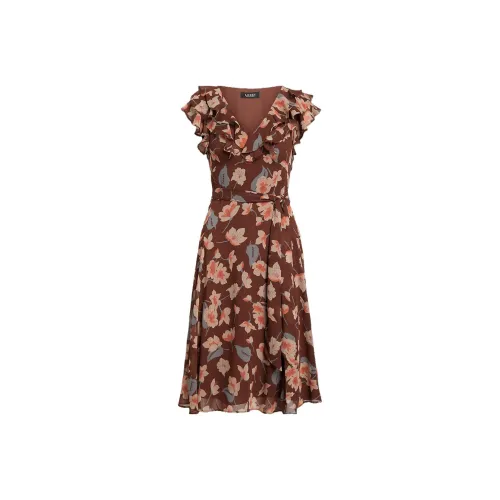 Polo Ralph Lauren Short-Sleeved Dresses Women's Brown