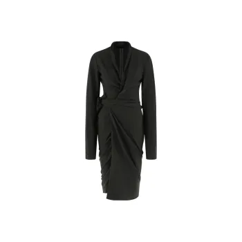 RICK OWENS Tie Fastened Wrapped Dress