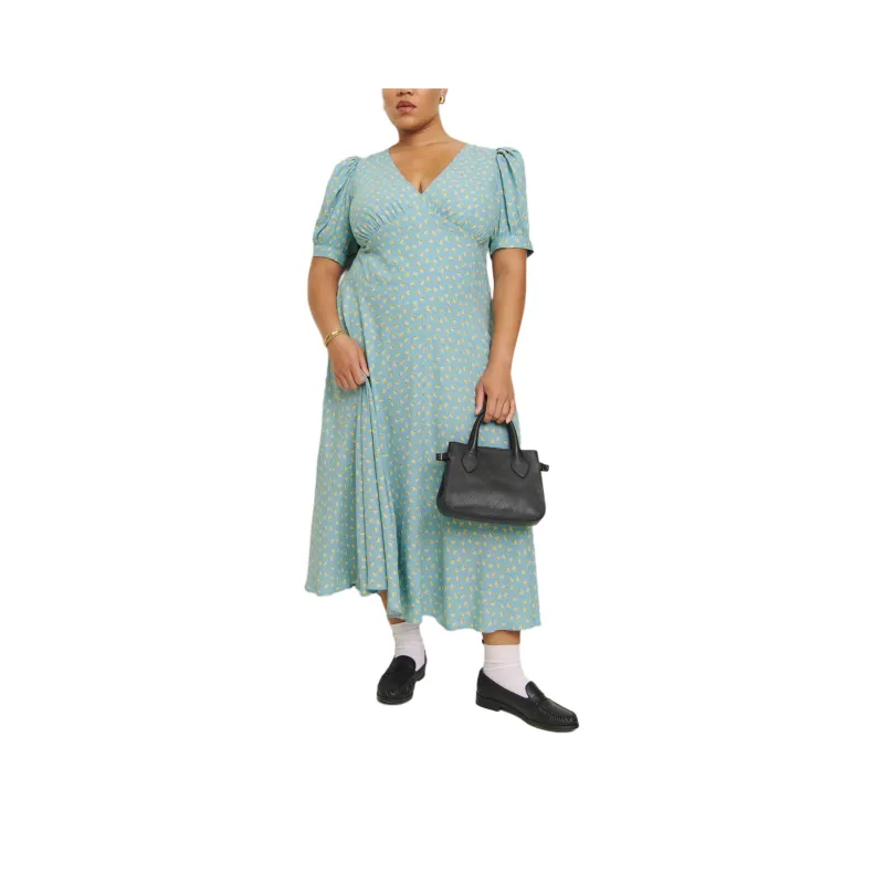REFORMATION Naira Dress Es Short-Sleeved Dresses Women's Ella Blue-0