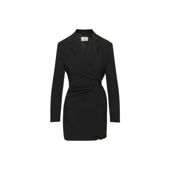 ARITZIA Babaton Pavillion Dress Long-Sleeved Dresses Women's BLACK/Black