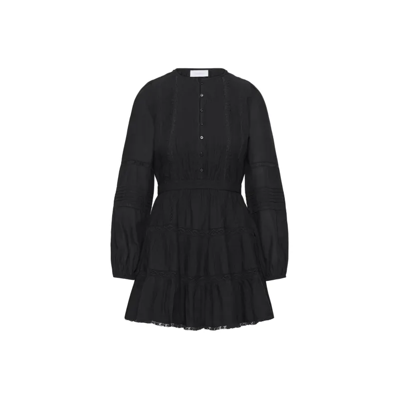 ARITZIA Little Moon Perissa Dress Long-Sleeved Dresses Women's Black-0