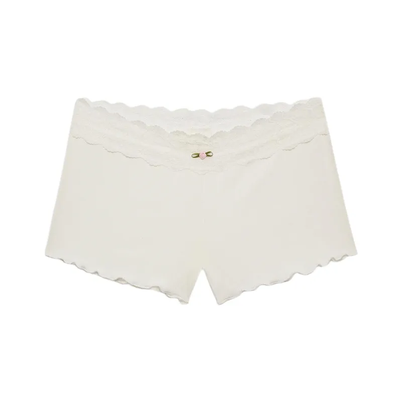 Victoria's Secret For Love & Lemons Eisley Ribbed Knit Short/White Casual Shorts Women's White-0