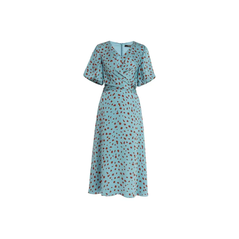 ROEYSHOUSE Short Sleeved Dresses Women's Lake Blue-0