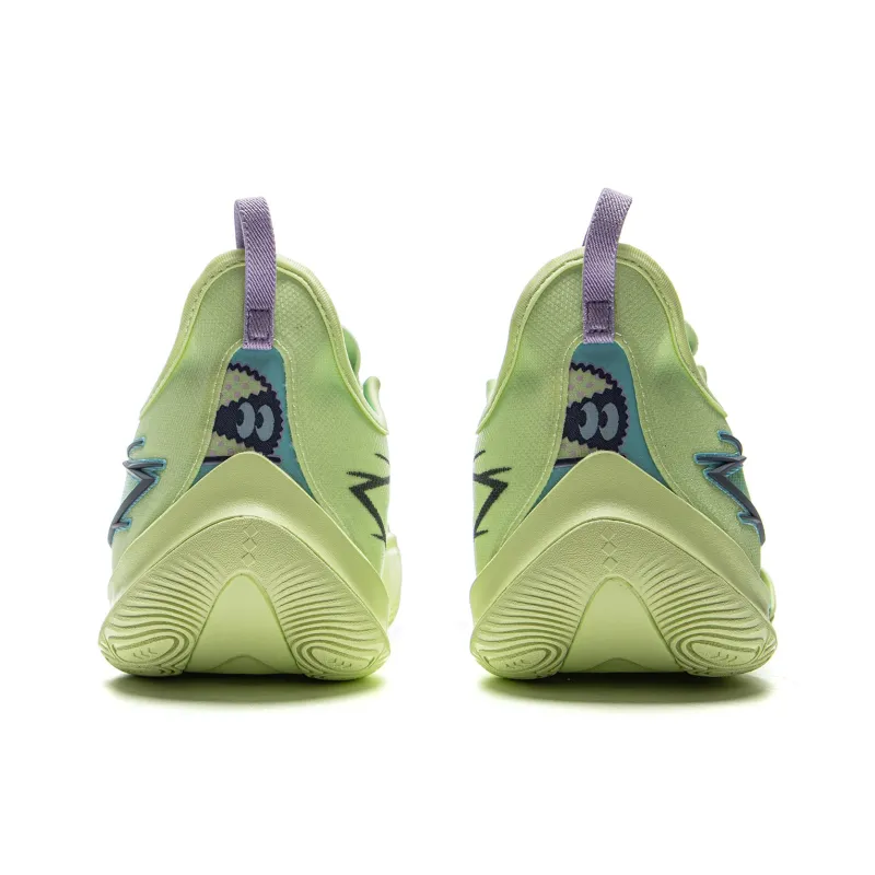 LiNing Sonic 13 Cushioning Abrasion Resistant Support Low Top Basketball Shoes Men's Green-5