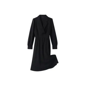 GOELIA Long Sleeved Dress Women's Black