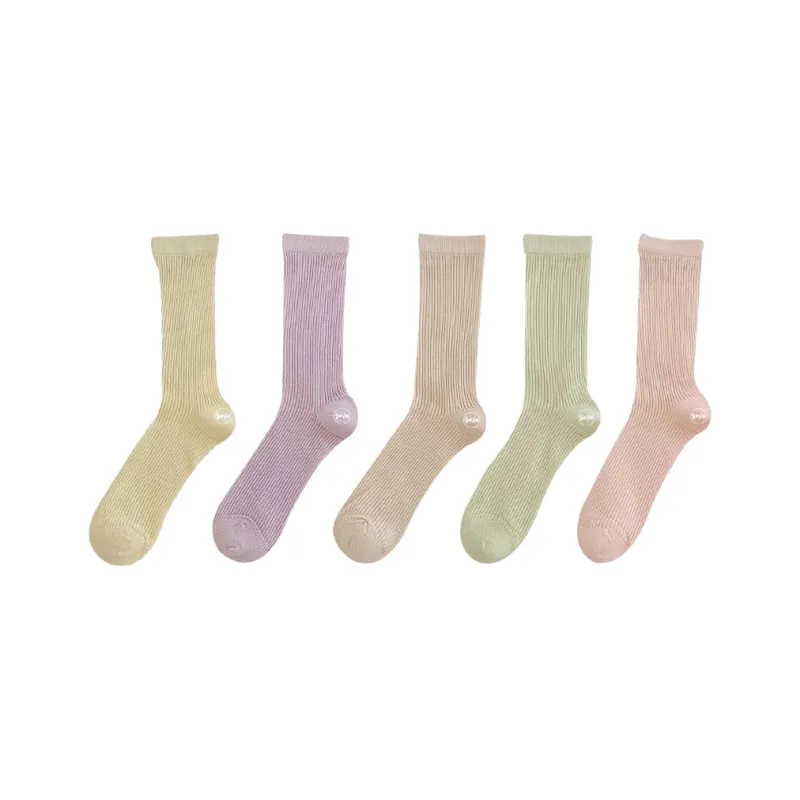 SOIE Mid Calf Socks Women's Combo Set-17