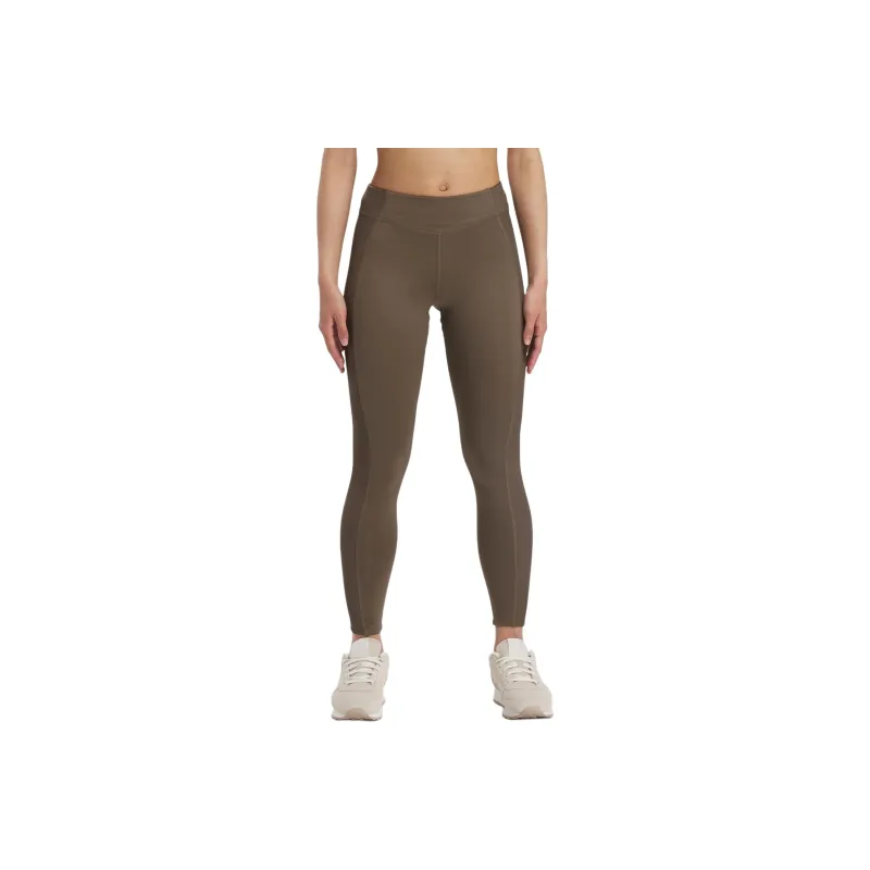 Reebok Yoga High-Waisted Performance Rib Leggings Leggings Women's Taupe-0