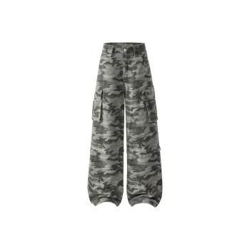 Wen Shan Jeans Women's Camouflage Gray