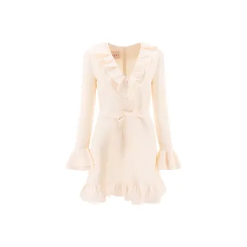Valentino Long Sleeved Dress Women's White
