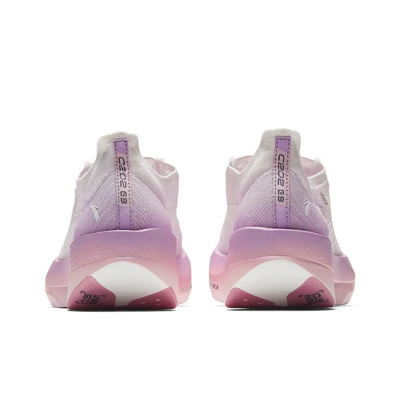 Anta C202 G9 Anti Slip Wear Resistant Low Top Casual Running Shoes Men's White Purple-3