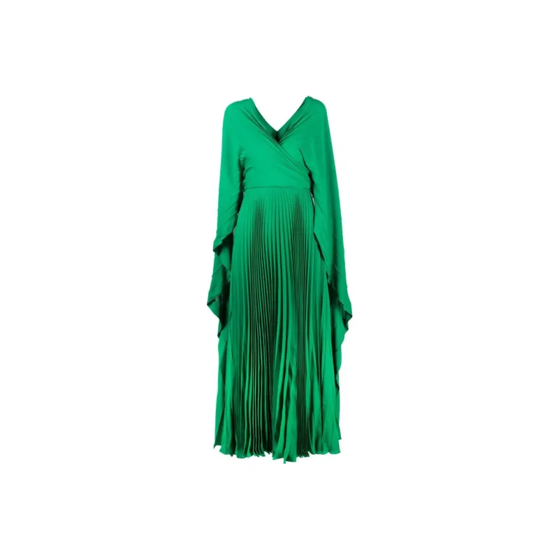 Valentino Long Sleeved Dresses Women's Green-0