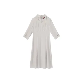 DETTAGLI Long Sleeved Dresses Women's Gray Series