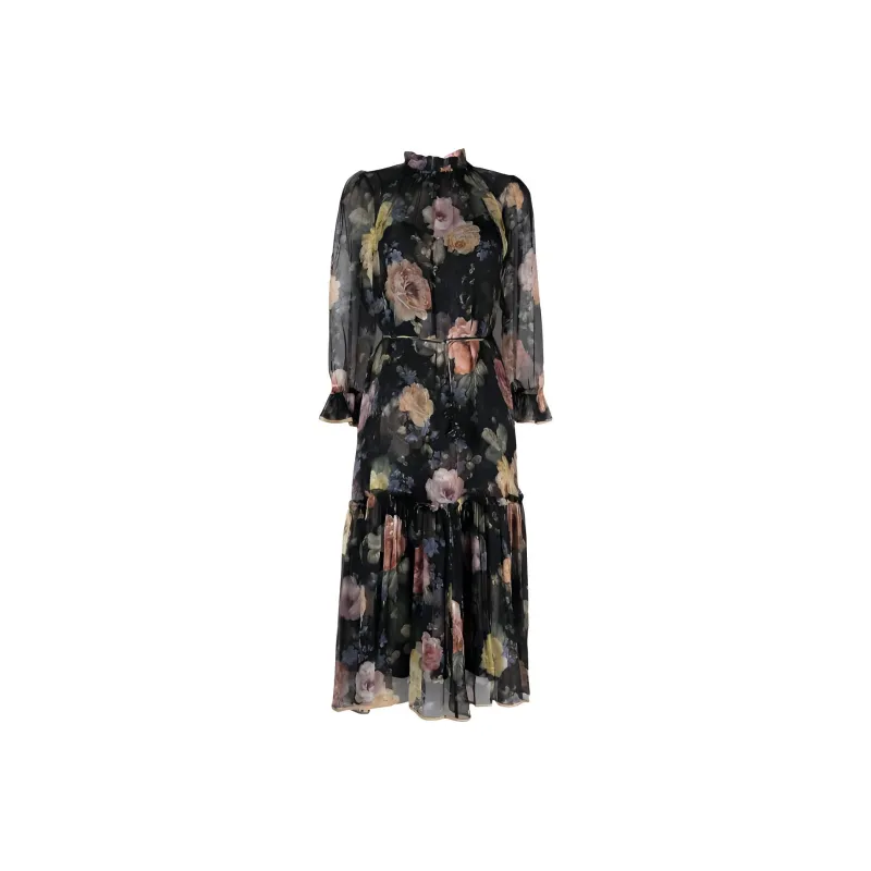 Zimmermann Long-Sleeved Dresses Women's Black-0