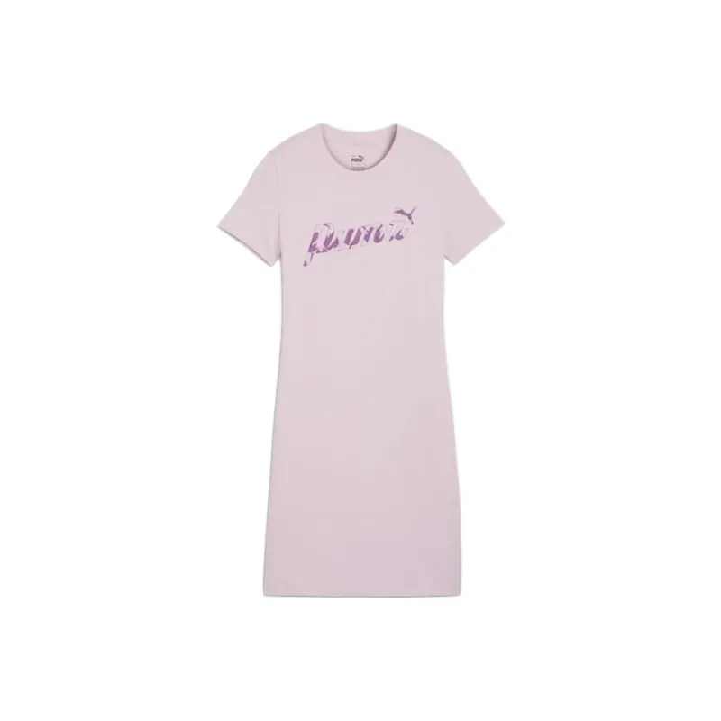 PUMA Short-Sleeved Dresses Women's Purple-0