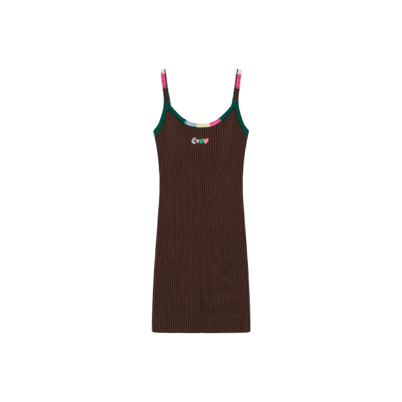 CHUU Slip Dresses Women's Coffee-0