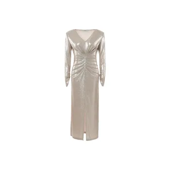 BESIONIA SS25 Dress Women's Light Gold