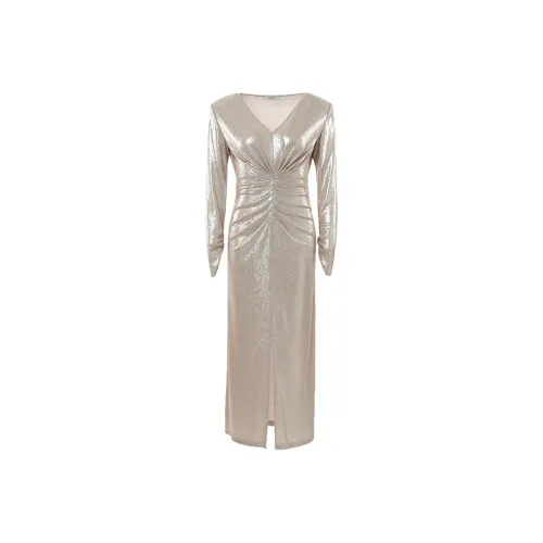 BESIONIA SS25 Dress Women's Light Gold