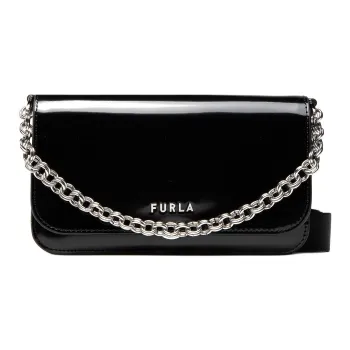 Furla Faux Leather Crossbody Bag, Shoulder Bag Women's Black