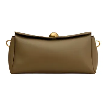 AMIPARIS Cow Leather Handbag Trumpets Unisex Olive Green