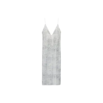 ZARA Slip Dresses Women's Silver