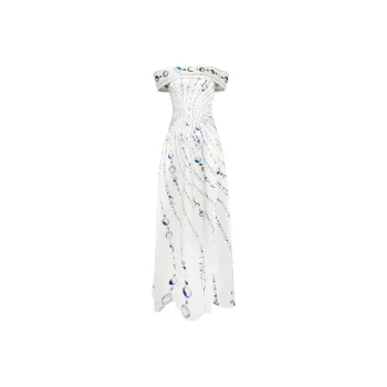 Saiid Kobeisy Graphic-print Mikado Gown