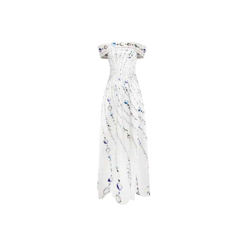 Saiid Kobeisy Graphic-print Mikado Gown-0