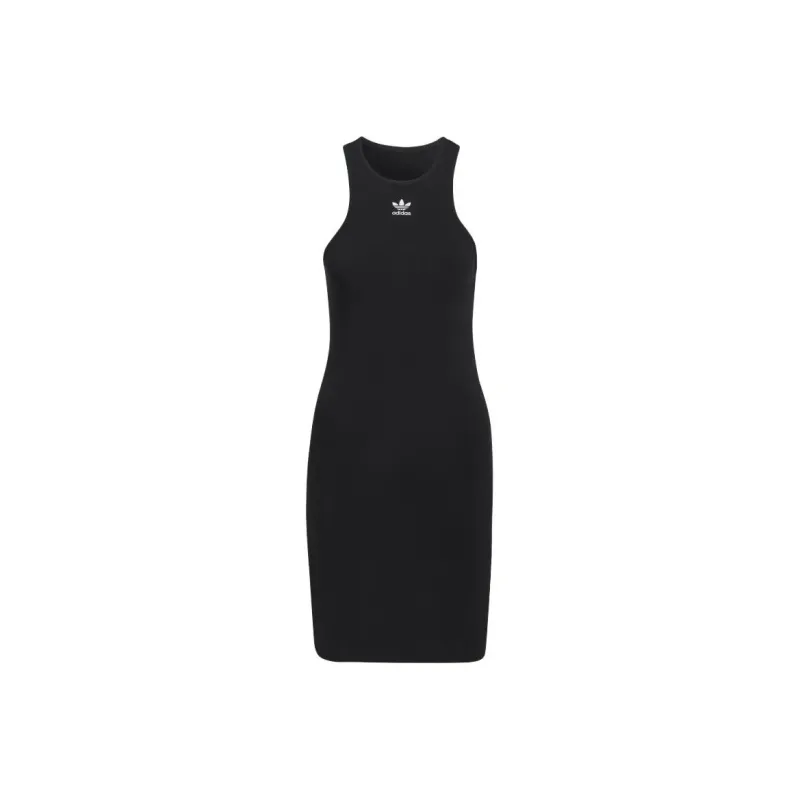 Adidas Adicolor Essentials Rib Tank Dress Sleeveless Dress Women's Black-0