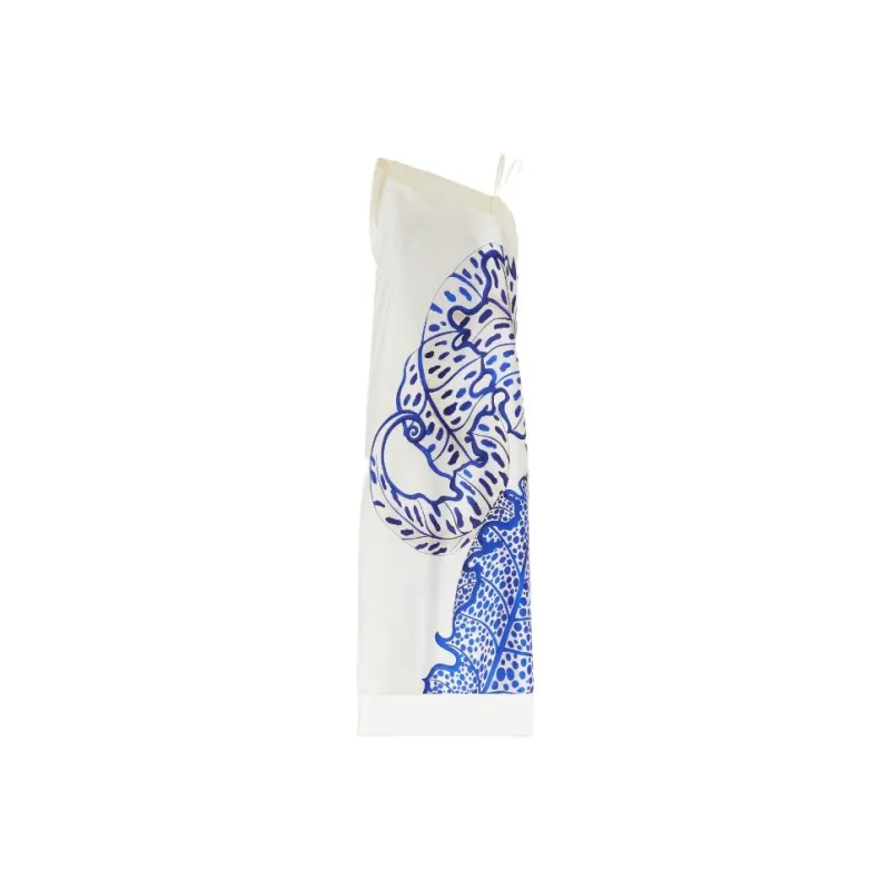 Ferragamo Floral print Silk Midi Dress-0