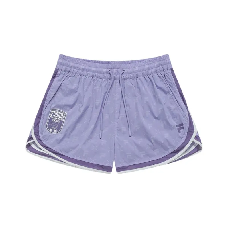 FILA FUSION Casual Shorts Women's Water Smoke Purple-0