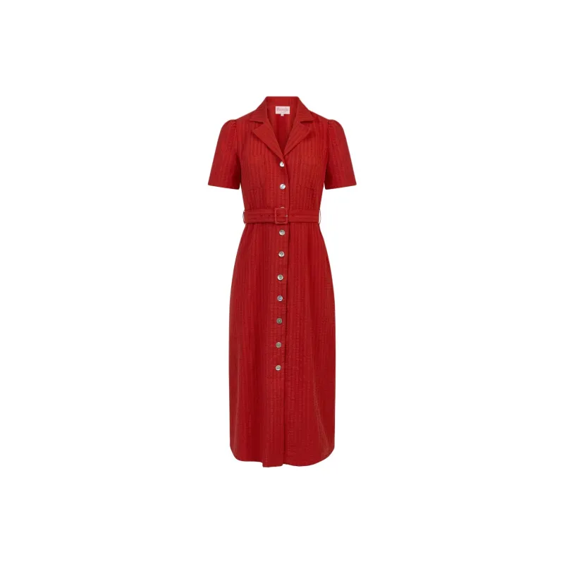 Rouje RAELLA DRESS Short Sleeved Dresses Women's Red-0