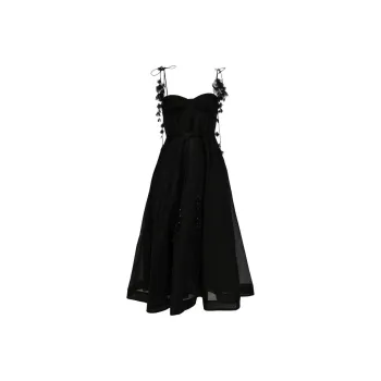 Zimmermann SS24 Slip Dresses Women's Black