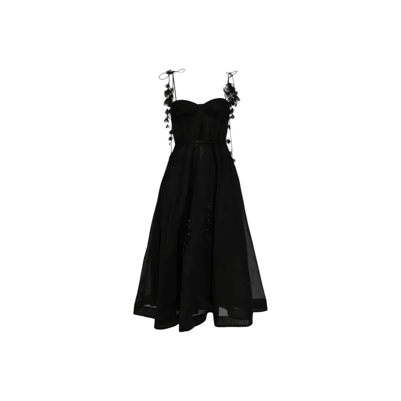 Zimmermann SS24 Slip Dresses Women's Black-0