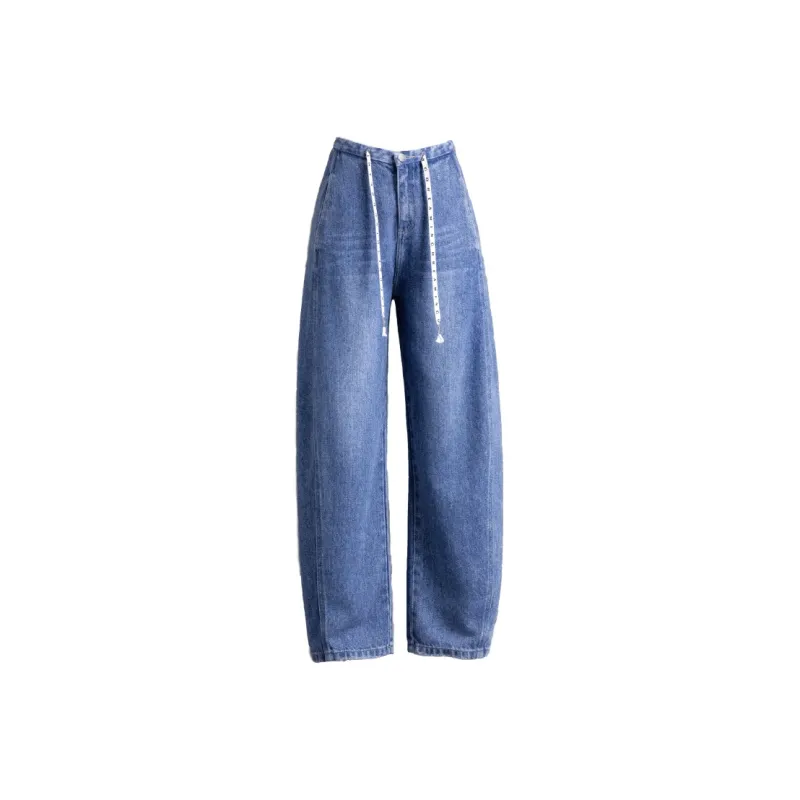 You Cow Me Pants Jeans Women's Blue-0