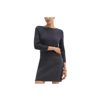 THEORY Long-Sleeved Dresses Women's Dark Gray