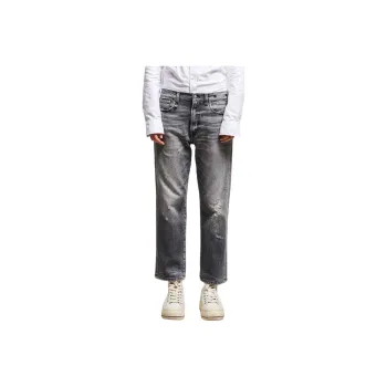 R13 Cropped Boyfriend Jeans