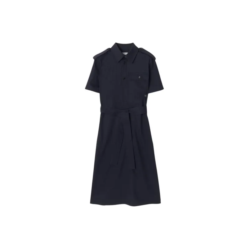 Burberry Trench SS25 Short Sleeved Dress Women's Marine Blue-0