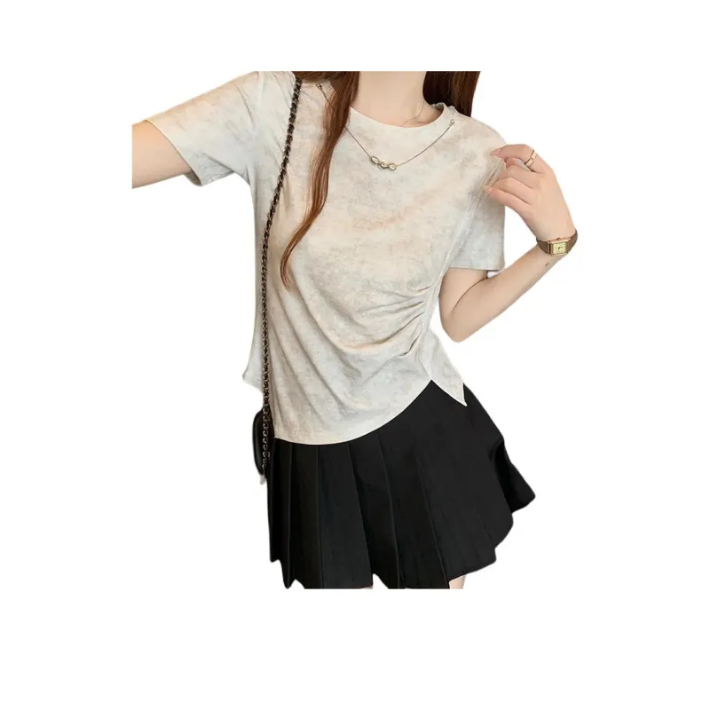 XIANSINIAO Summer Set in Sleeve T Shirt Women's-6