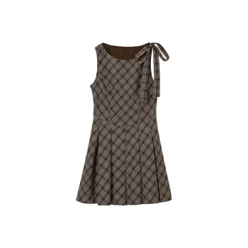 LEDIN Slip Dresses Women's Multicolor Plaid