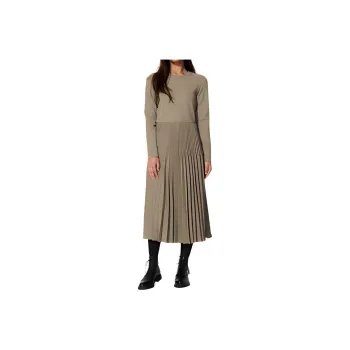 UNIQLO Long-Sleeved Dresses Women's Dark Beige
