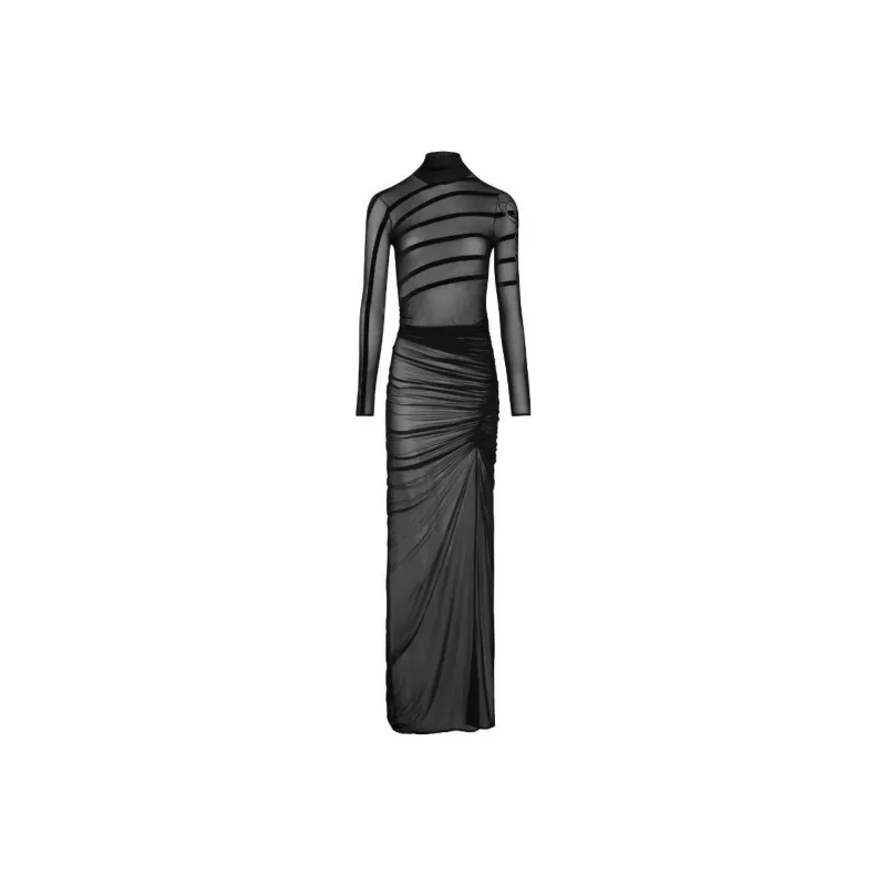 Jean Paul Gaultier Long Sleeved Dress Women's Black-0