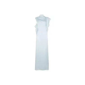 FENDI Ruffle detail Satin Midi Dress