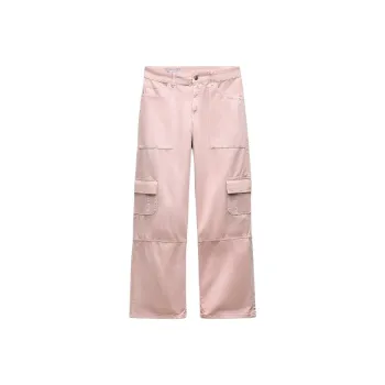 ZARA Cargo Pants Women's Pink