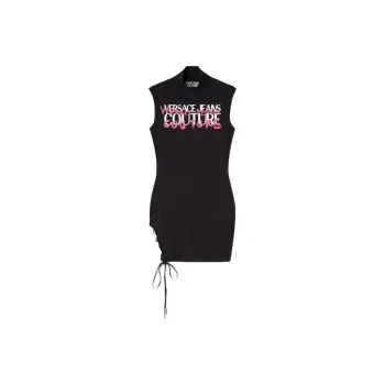 VERSACE Sleeveless Dresses Women's Black