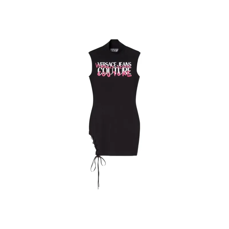 VERSACE Sleeveless Dresses Women's Black-0