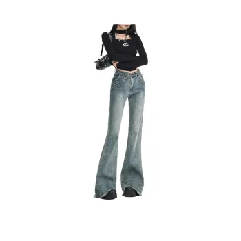 BENGEN Jeans Women's Vintage Blue