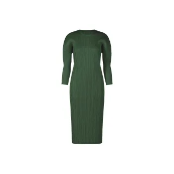 PLEATS PLEASE ISSEY MIYAKE FW24 Long-Sleeved Dresses Women's Green
